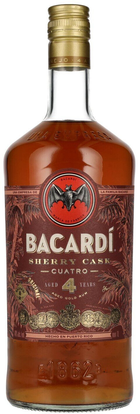 Bacardí 4 Years Sherry Cask Rum 1L 40%