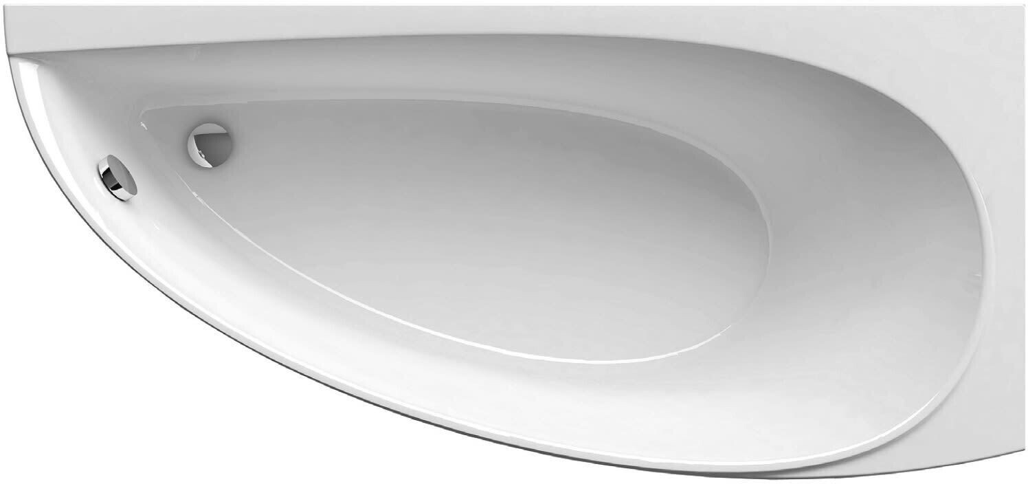 Ravak Asymmetric Avocado bath tub 150 x 75 cm acrylic right white (AV1500P)