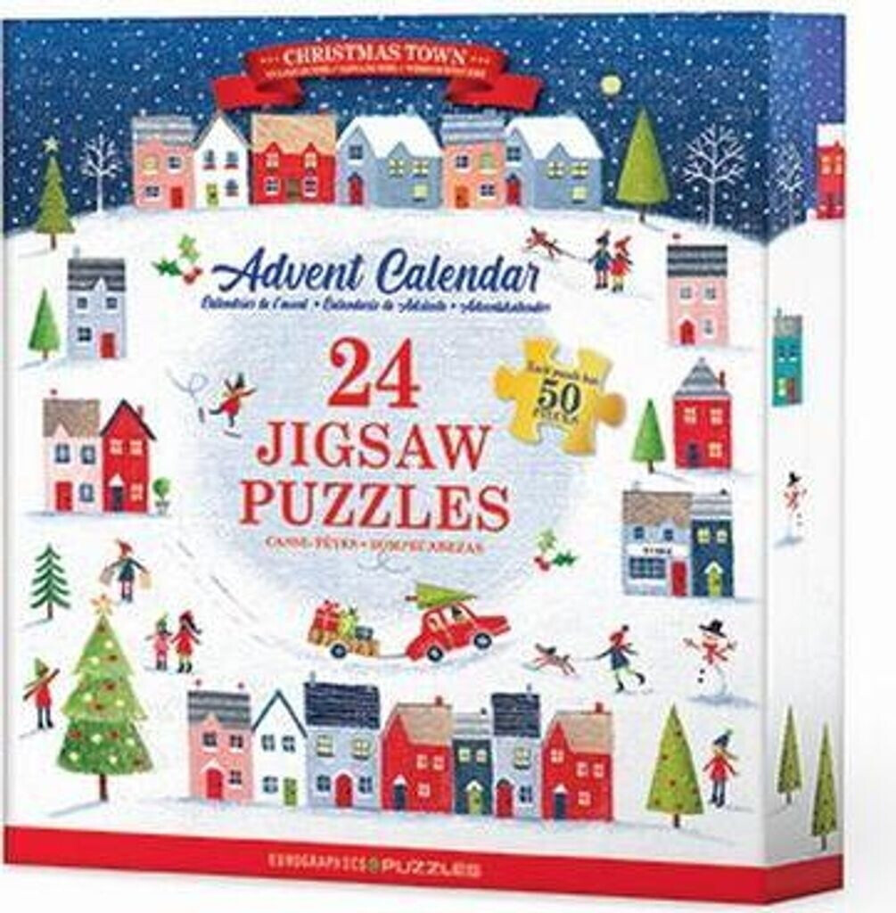 Calendrier De L’Avent Puzzle De Noël 2024 – 24 Boîtes, 1008 Pièces, 70×50 Cm, Compte à Rebours