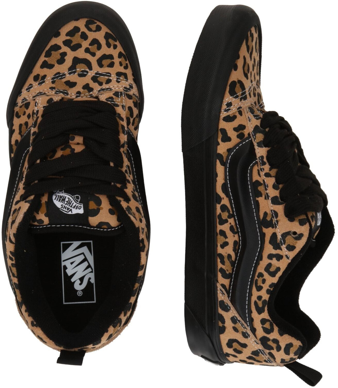Vans black leopard print store