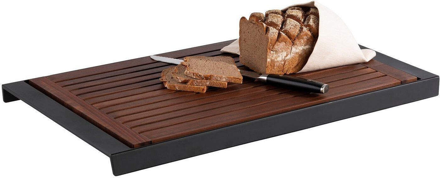 APS-company Cutting board slotted in solid oiled walnut wood 58,5 x 35 x 2 cm