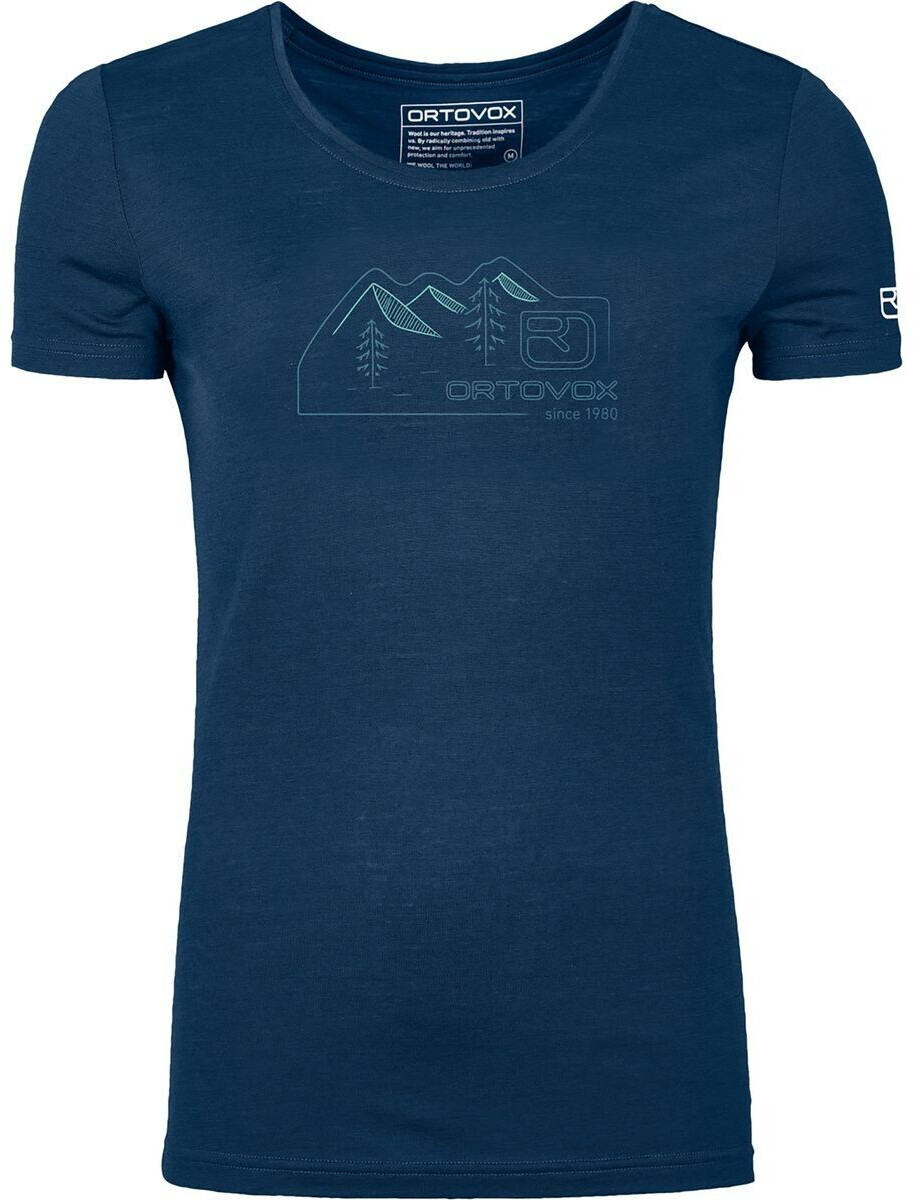 Ortovox 150 Cool Vintage Badge T-Shirt (84068) deep ocean
