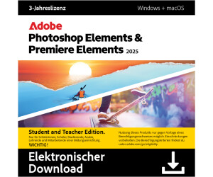 Adobe Photoshop Elements 2025 / Version 25 / Multiple Platforms / Deutsch /  3-Jahre Subscription / 1 User : Amazon.de: Software