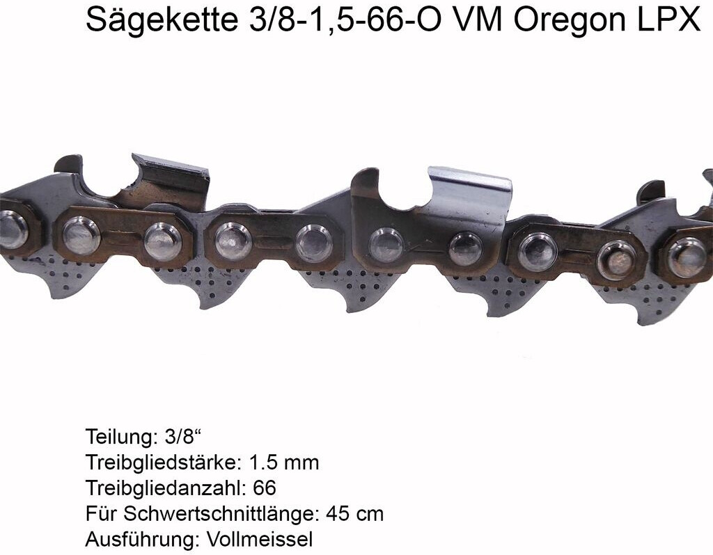 Oregon LPX Sägekette 3/8' 1,5 mm 66 TG