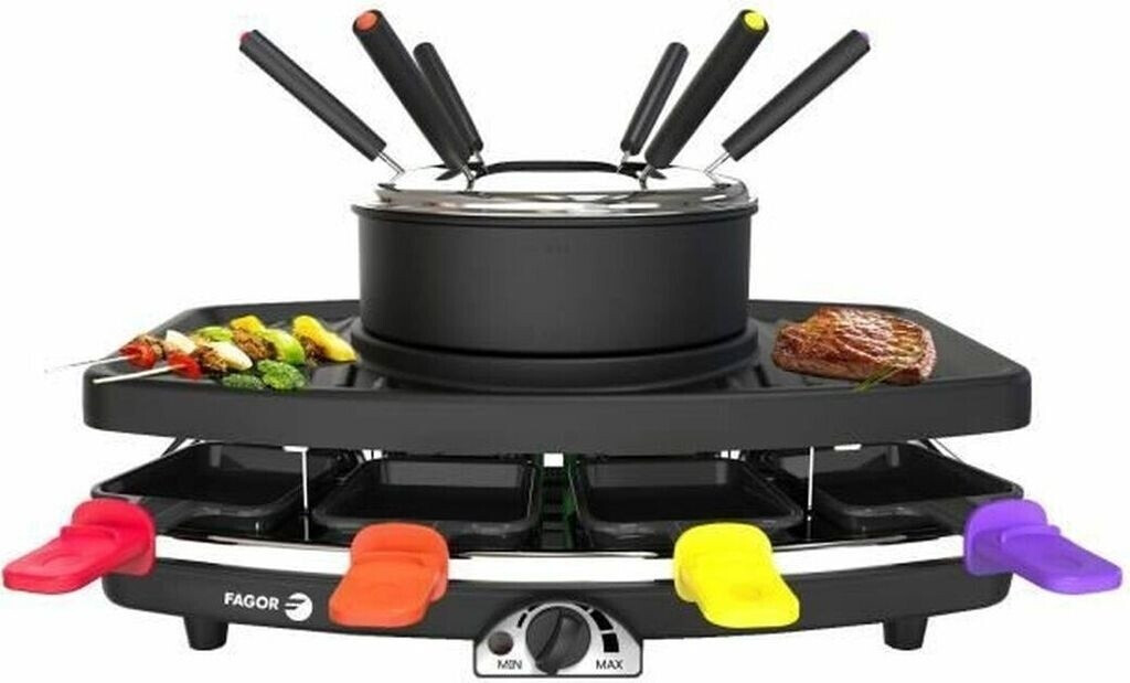 Fagor Raclette 3-en-1 fondue et gril