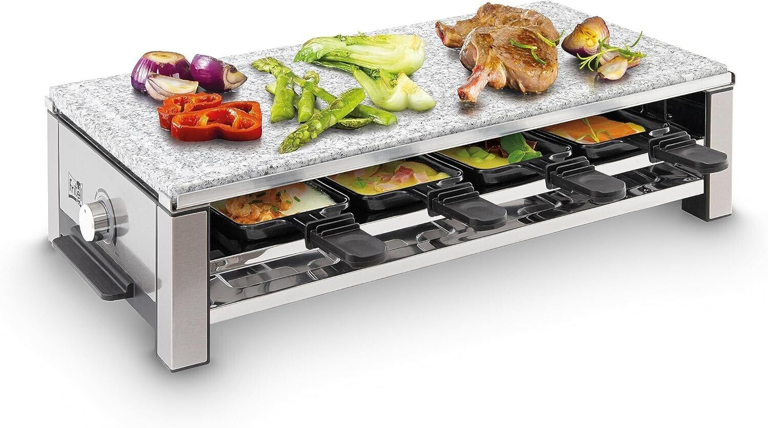 Fritel Gril en pierre 8 personnes 569x266 mm inox