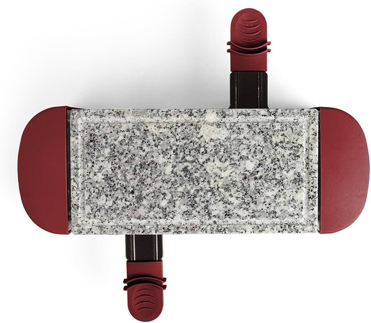LIVOO Raclette 2 personnes 350 W rouge foncé granite