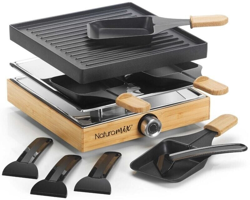 Max Raclette Naturamix Wooden raclette for 4 people ab 62,95 € | Preisvergleich bei ...