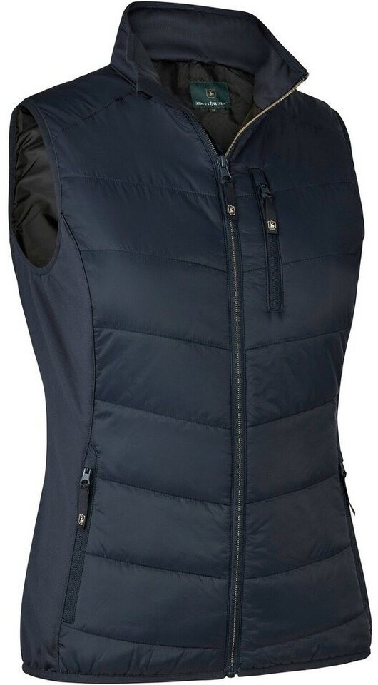 Deerhunter Lady Heat Gilet Imbottito Riscaldabile Per Donna - Pannelli Anteriori E Posteriori, 3 Livelli Calore, Blu Scuro