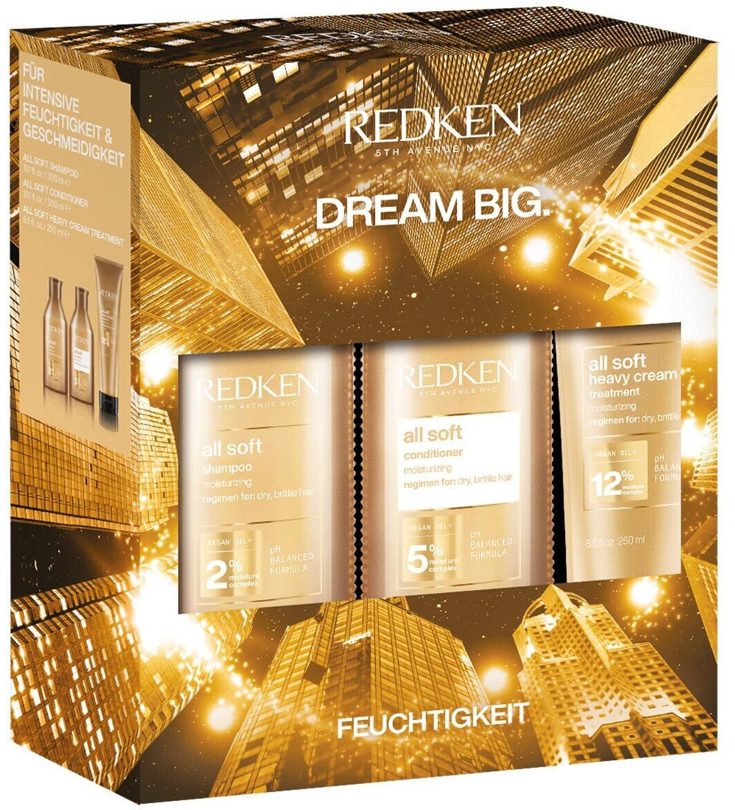 Redken All Soft Xmas Kit 2024 (3-pcs.)