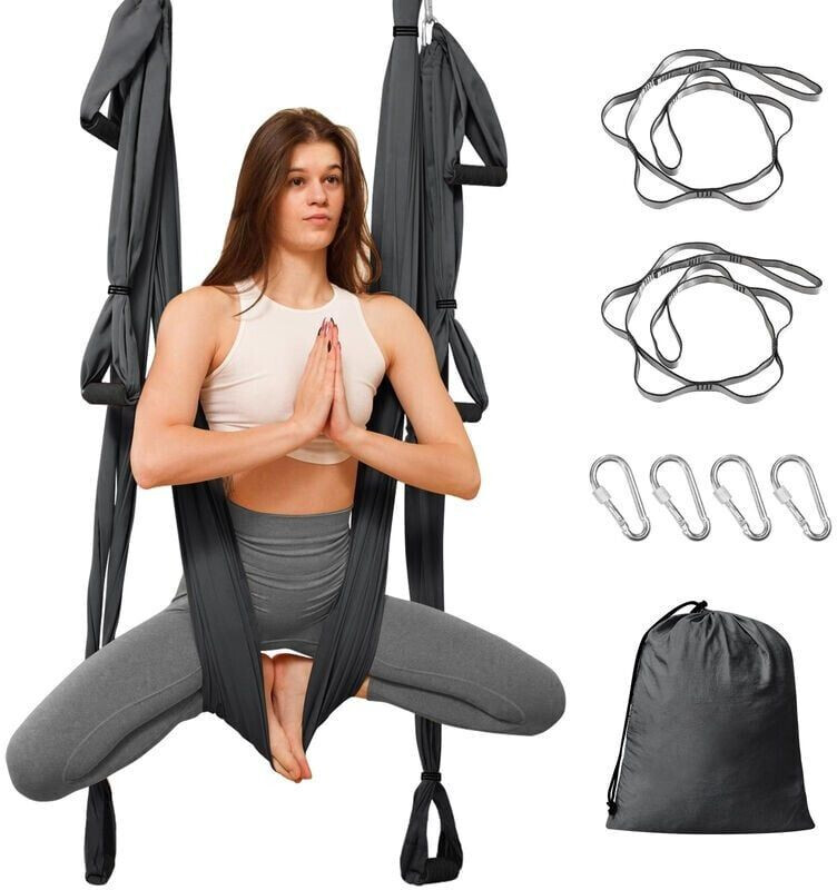 LeoGreen Hamac de Yoga Aérien gris