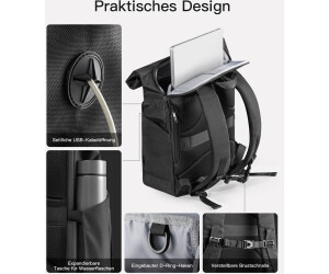 Inateck RollTop Backpack 25 30 L BP01007 black au meilleur prix sur idealo