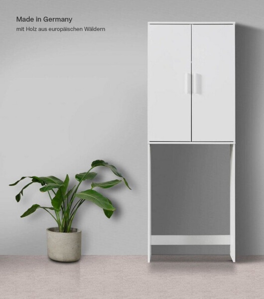 mokebo Waschmaschinenschrank 65x180x34cm Weiß, Bild 6