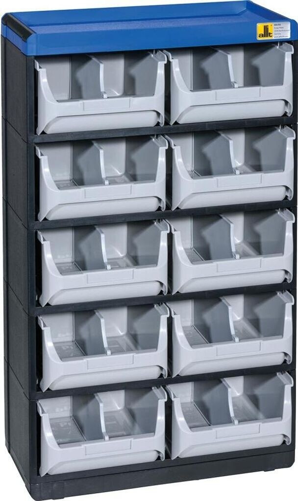 Allit Mallette De Rangement En Tôle D'acier EuroPlus Pour Petites Pièces, Avec 48 Compartiments