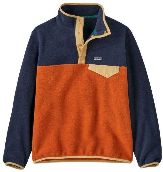 Patagonia Kids Lightweight Synchilla Snap-T Fleece Pullover (65572) redtail rust