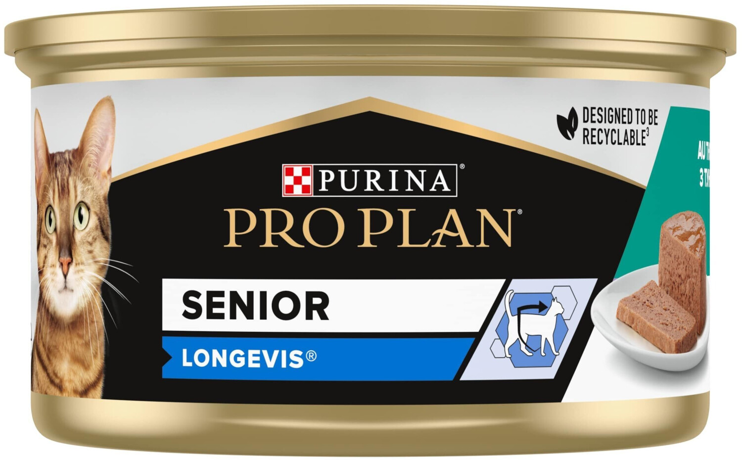 Purina Pro Plan Senior Longevis mousse pour chat thon (24 x 85 g)