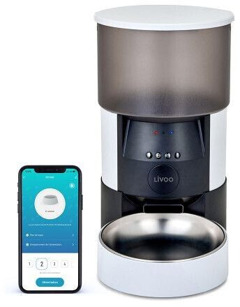 LIVOO Distributeur de croquettes automatique