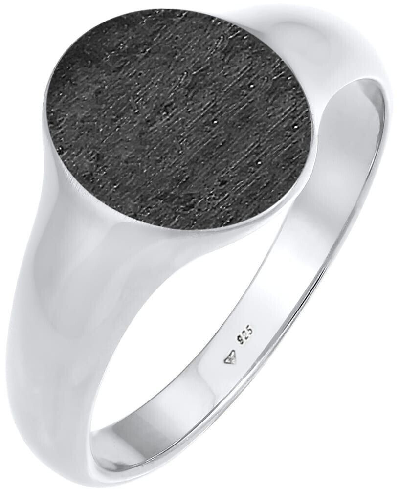 Kuzzoi Signet Ring Round black