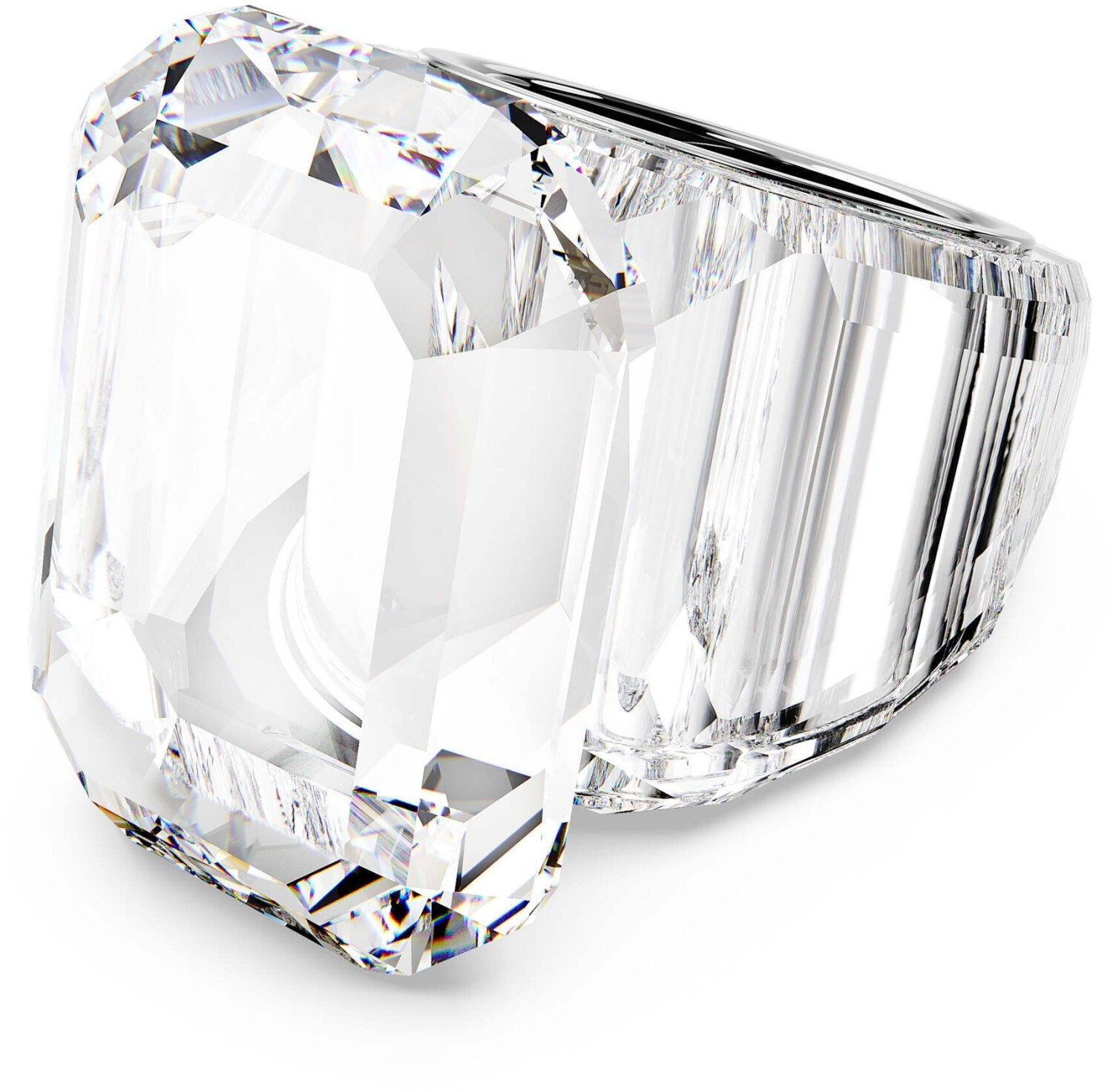 Swarovski Lucent Cocktail Ring Octagon Cut white