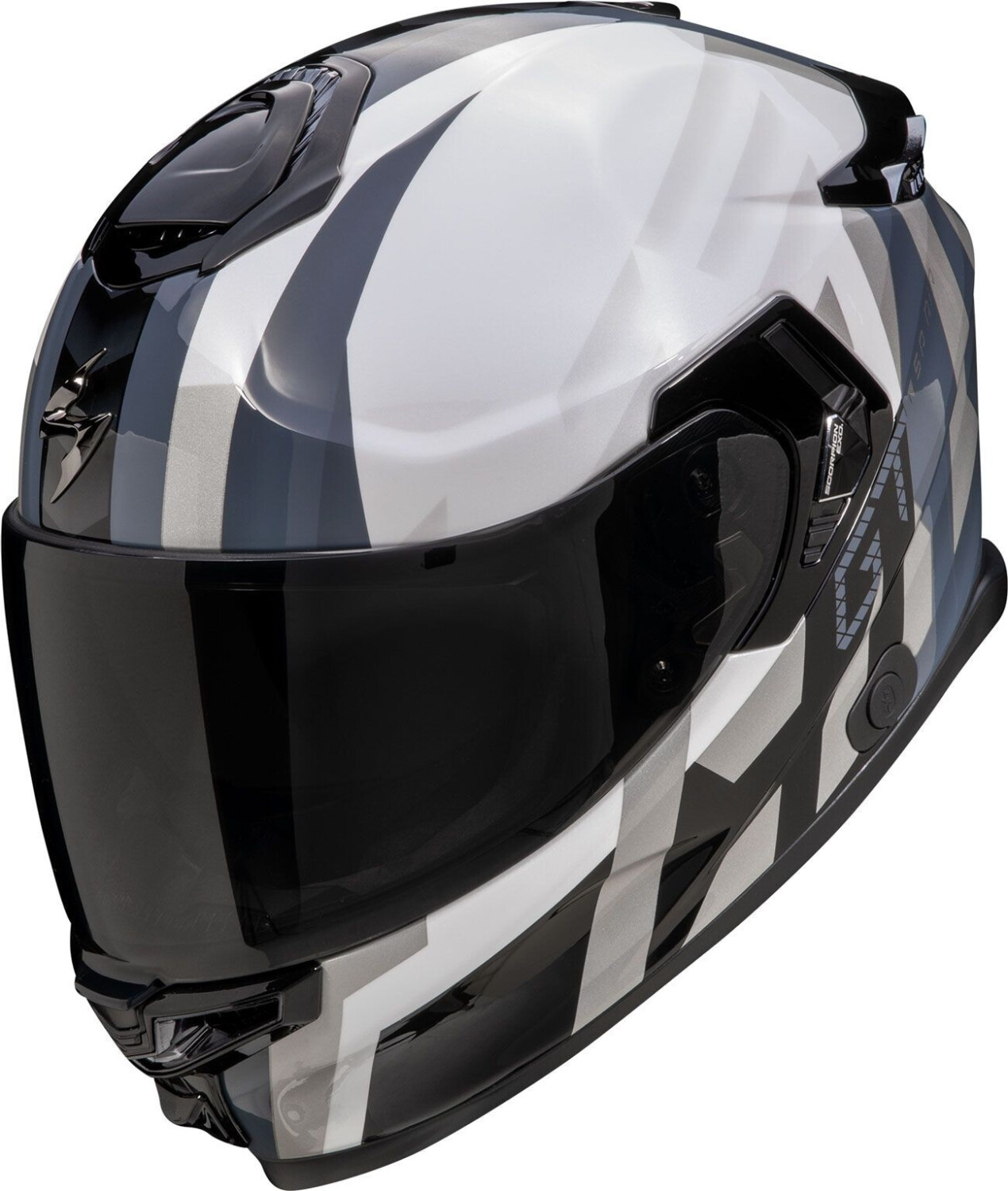 Scorpion EXO-GT SP Air Techlane blanc perlé/argent