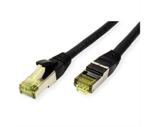 Roline Schwarz 0,5 m Cat6a S/FTP (S-STP) (21.15.0750)