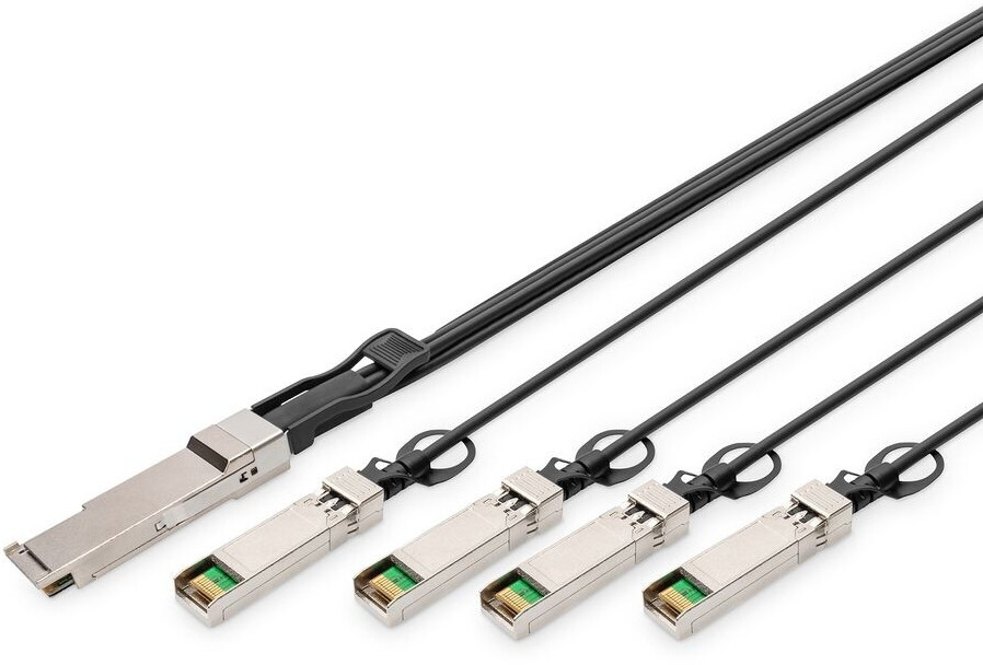 Digitus 40GBase Direktanschlusskabel QSFP+ (M) zu SFP+ (M) 3 m SFF-8431/SFF-8432/SFF-8436/SFF-8472