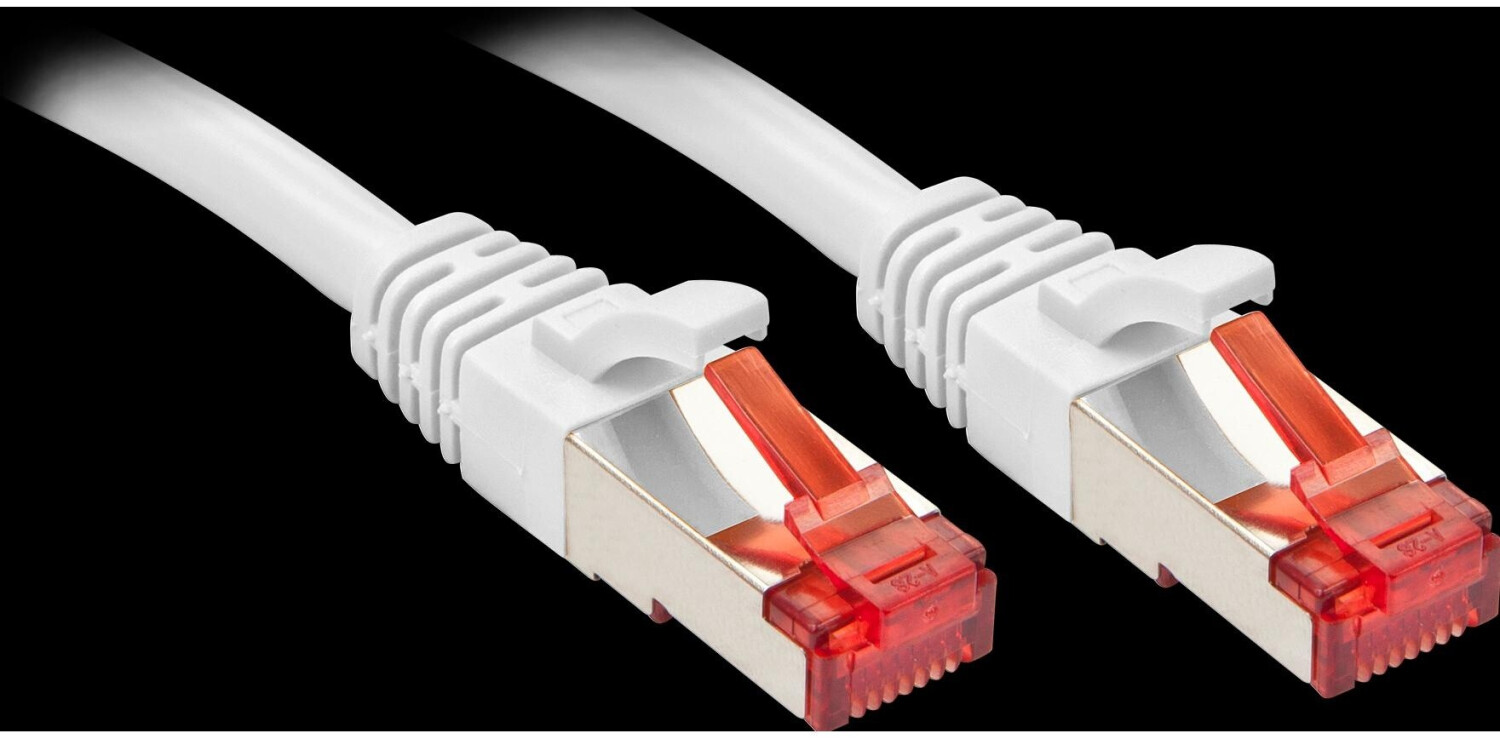 Lindy Patch-Kabel RJ-45 (M) RJ-45 (M) 30,0m SFTP PiMF Cat 6 glatt weiß (47801)