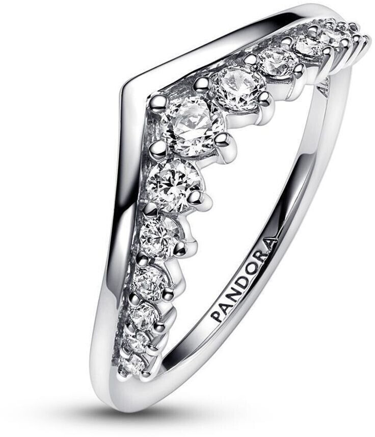 Pandora Timeless Wishbone Floating Pavé Ring silver