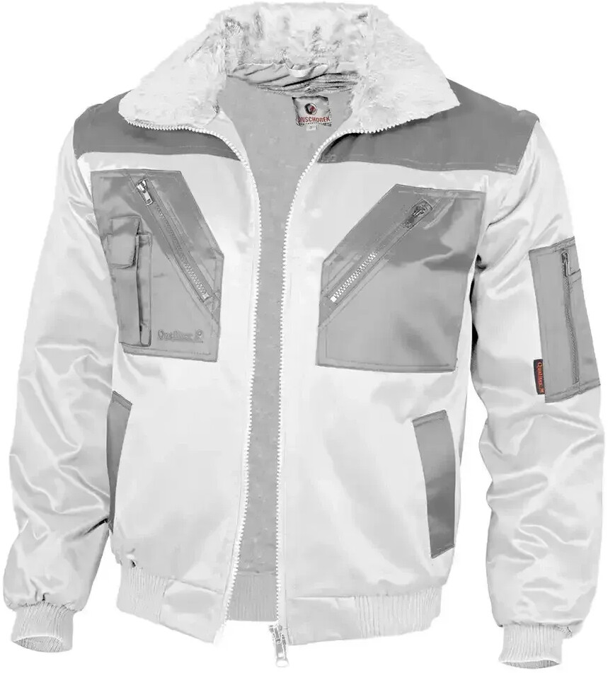 Qualitex Workwear Pilotjacket 4in1ehrfarbig white/grey