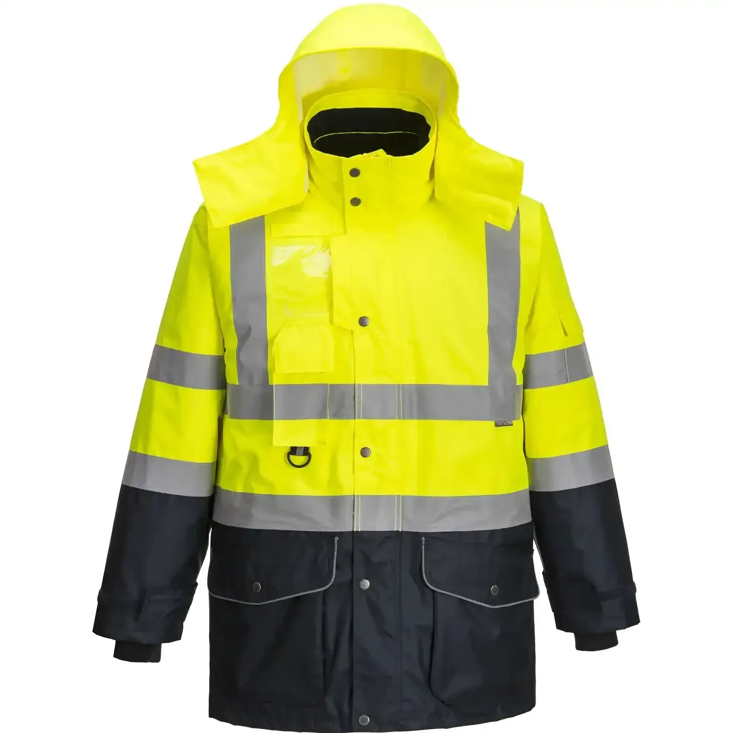 Portwest Warning protection Winterjacket 7in1 S426 Traffic yellow/marine