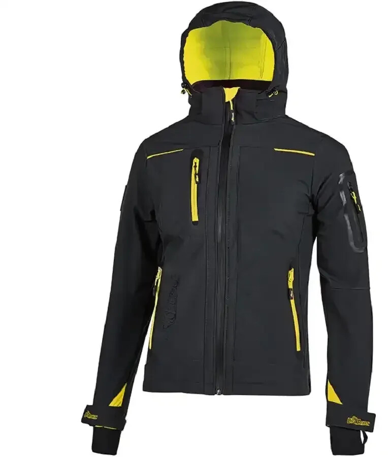 U-Power Lady Winter Softshelljacket SPACEADY Future black carbon black