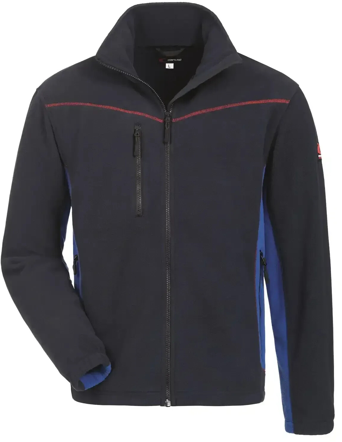 Craftland Fleecejacket 300g/m² marine/kornblue