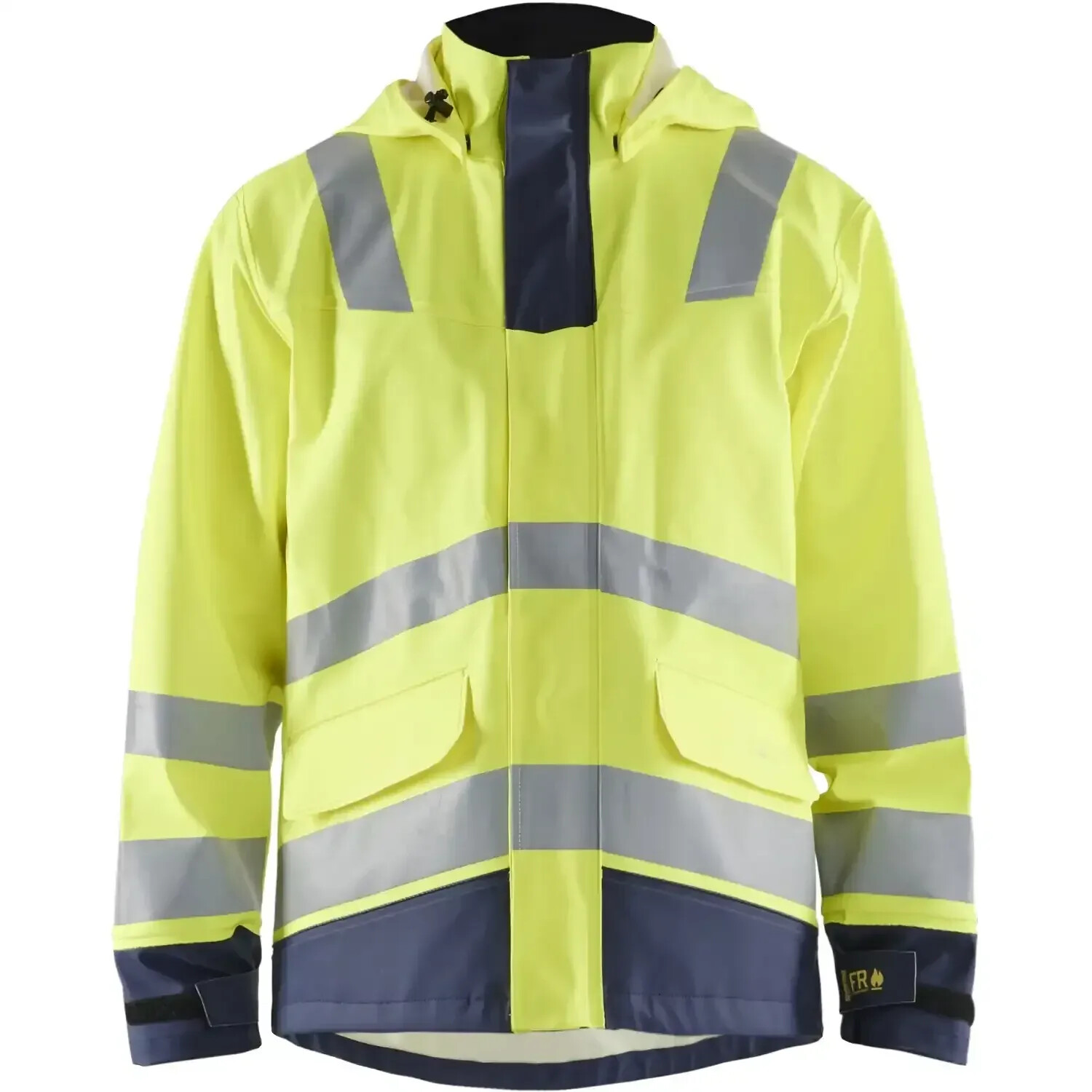 Blakläder Multinorm Regenjacket 4313evel 2 yellow/marine yellow