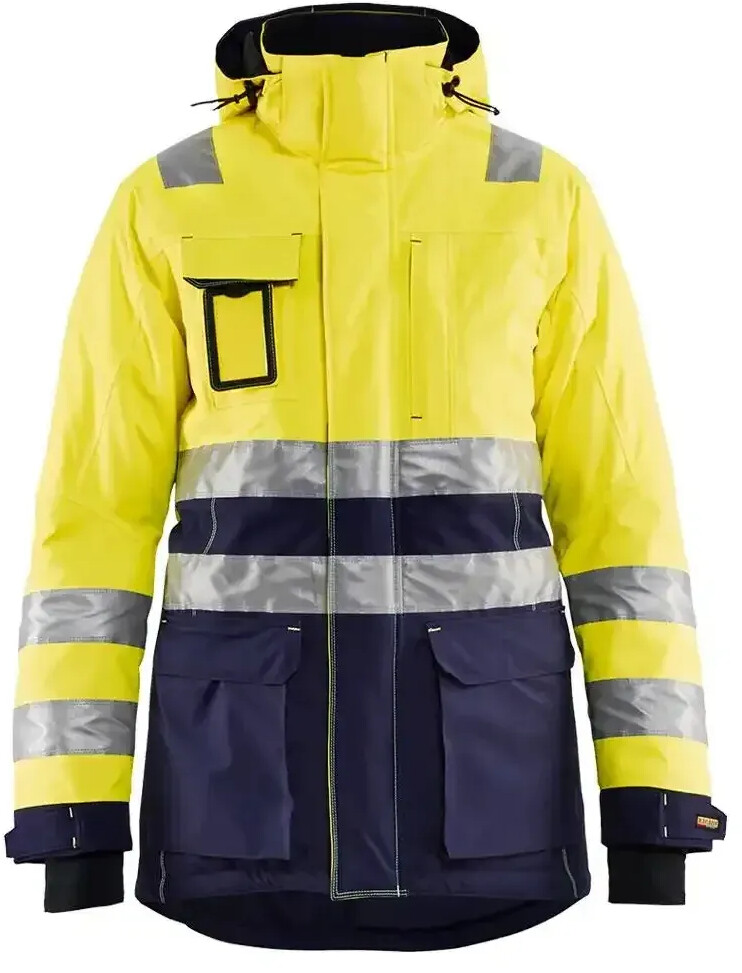 Blakläder Lady Warning protection Winterparka 4472 yellow/marine