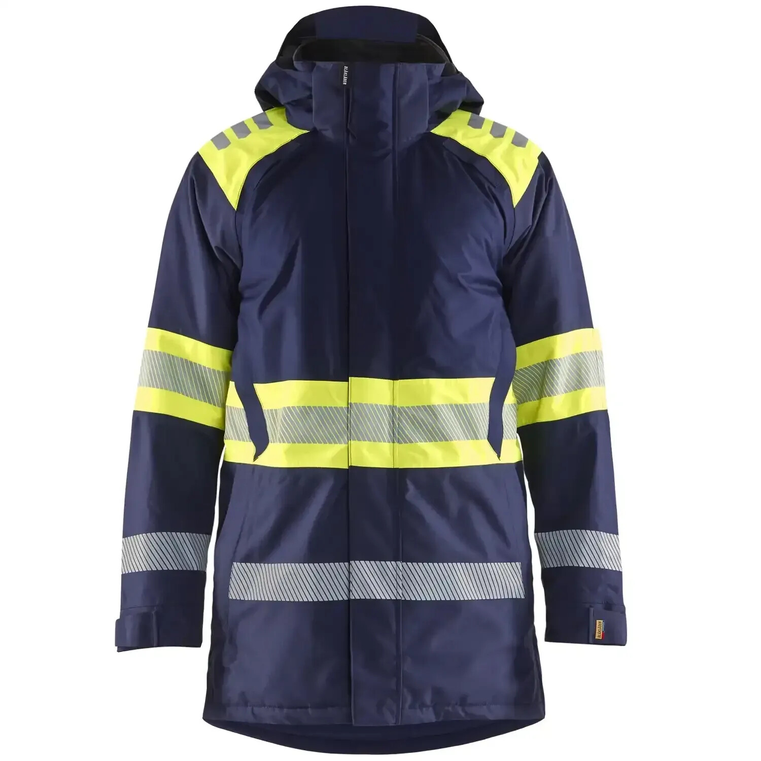 Blakläder Warning protection Winterparka Kl. 1 4485 marine/yellow