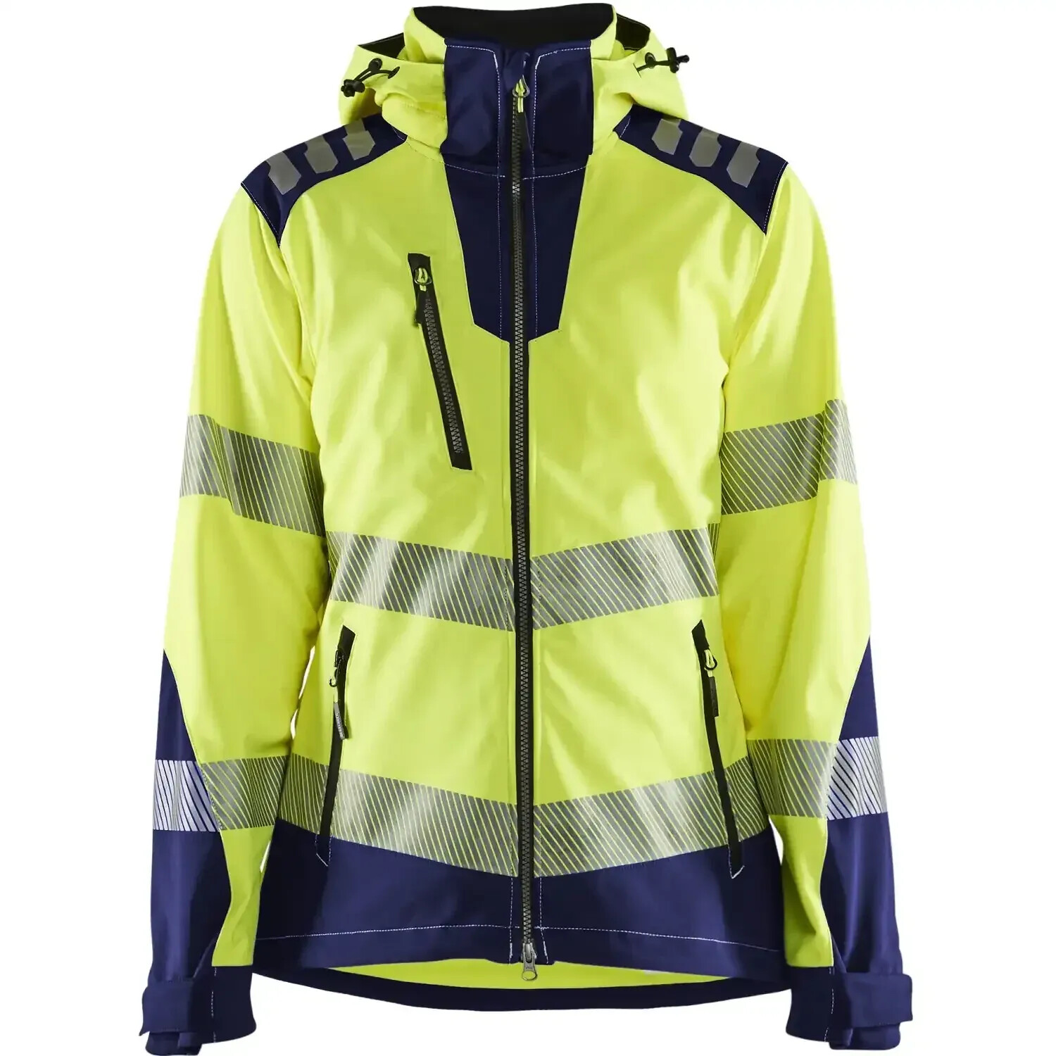 Blakläder Lady Warning protection Softshelljacket 4791 yellow/marine