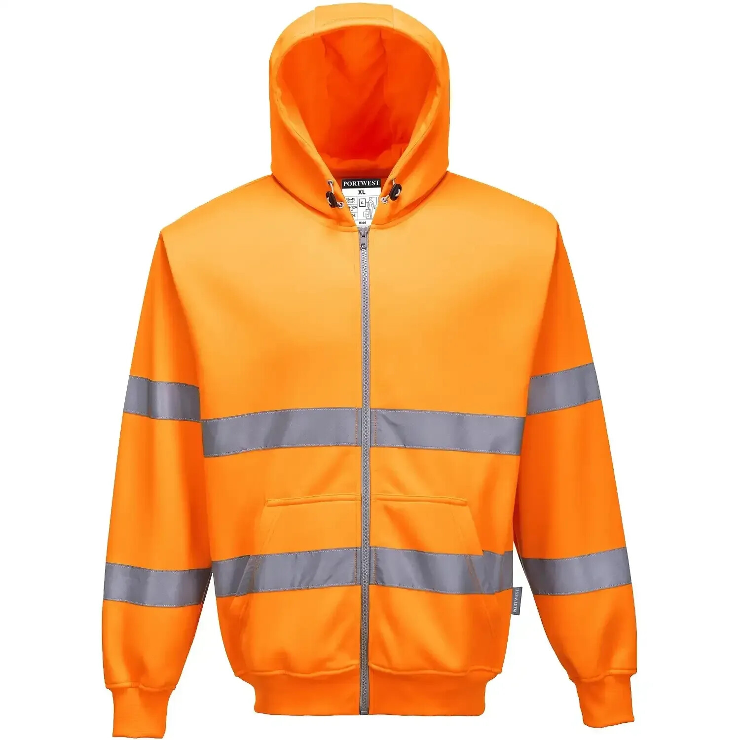 Portwest Warning protection Kapuzen-Sweatjacket B305 Orange