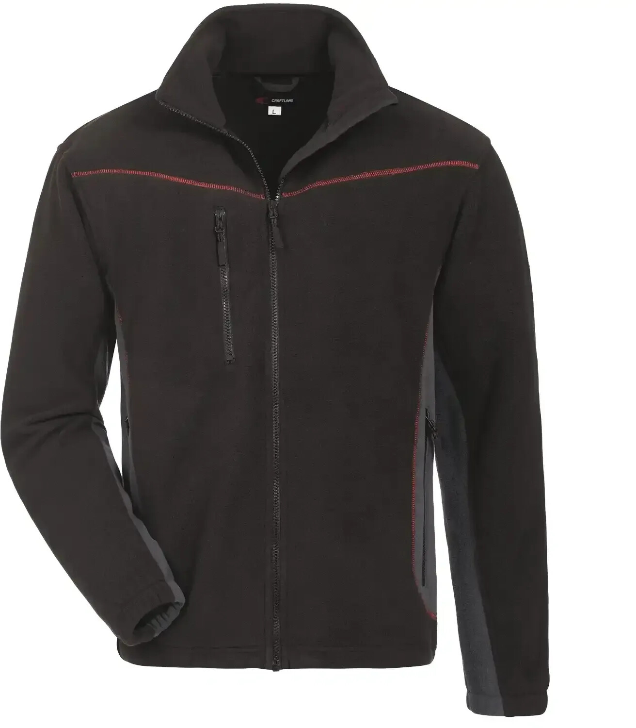 Craftland Fleecejacket 300g/m² black/grey