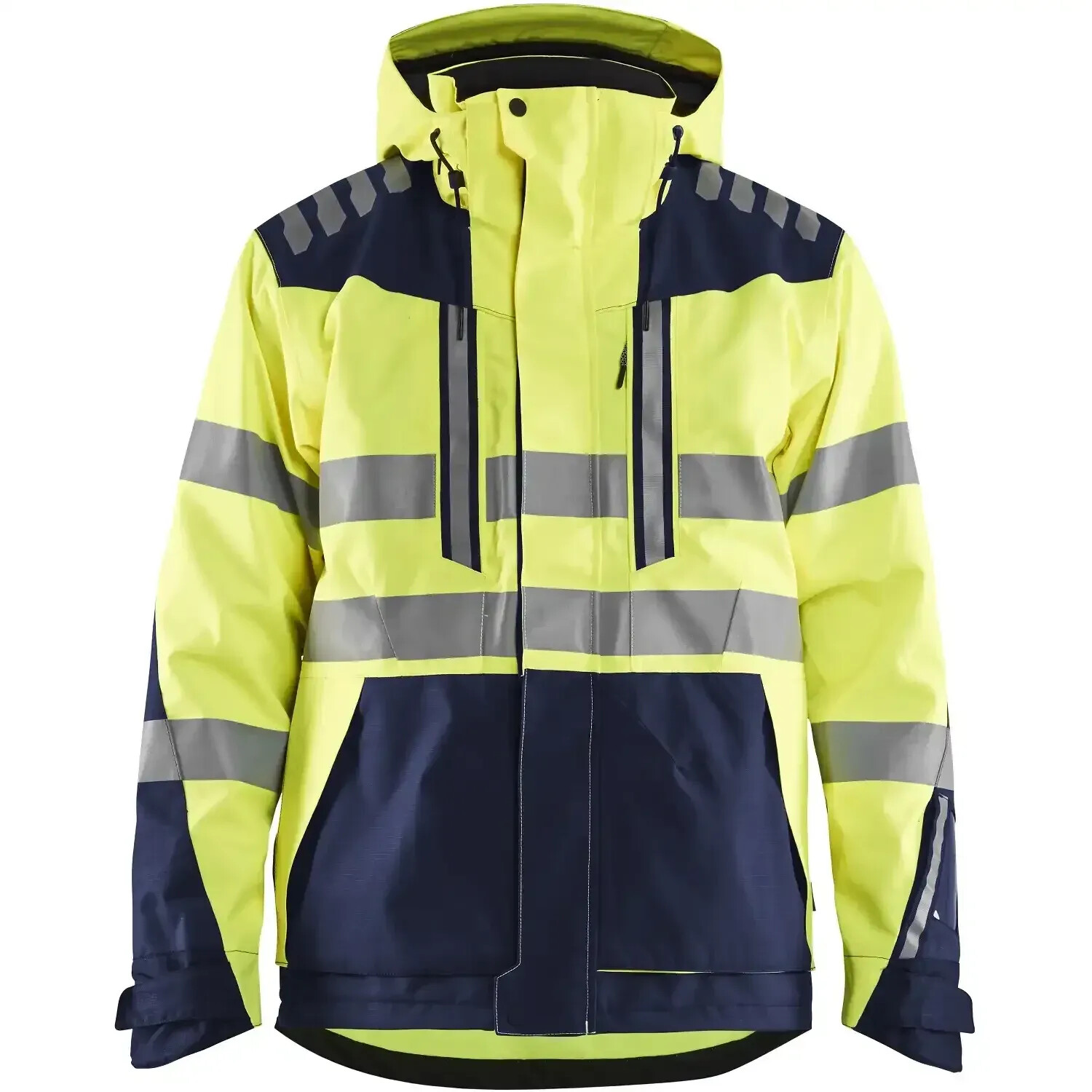 Blakläder Warning protection Regenjacket 4496 yellow/marine