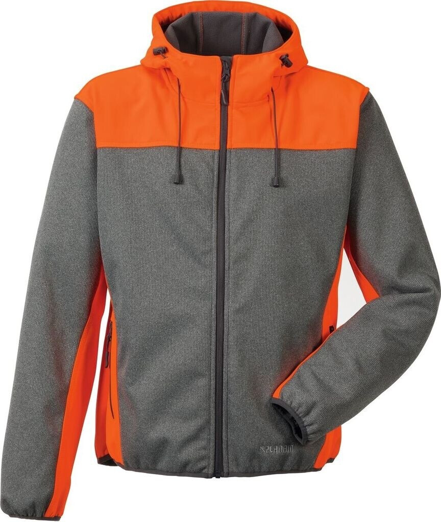 Planam Softshelljacke Kontrast Outdoor grau/orange