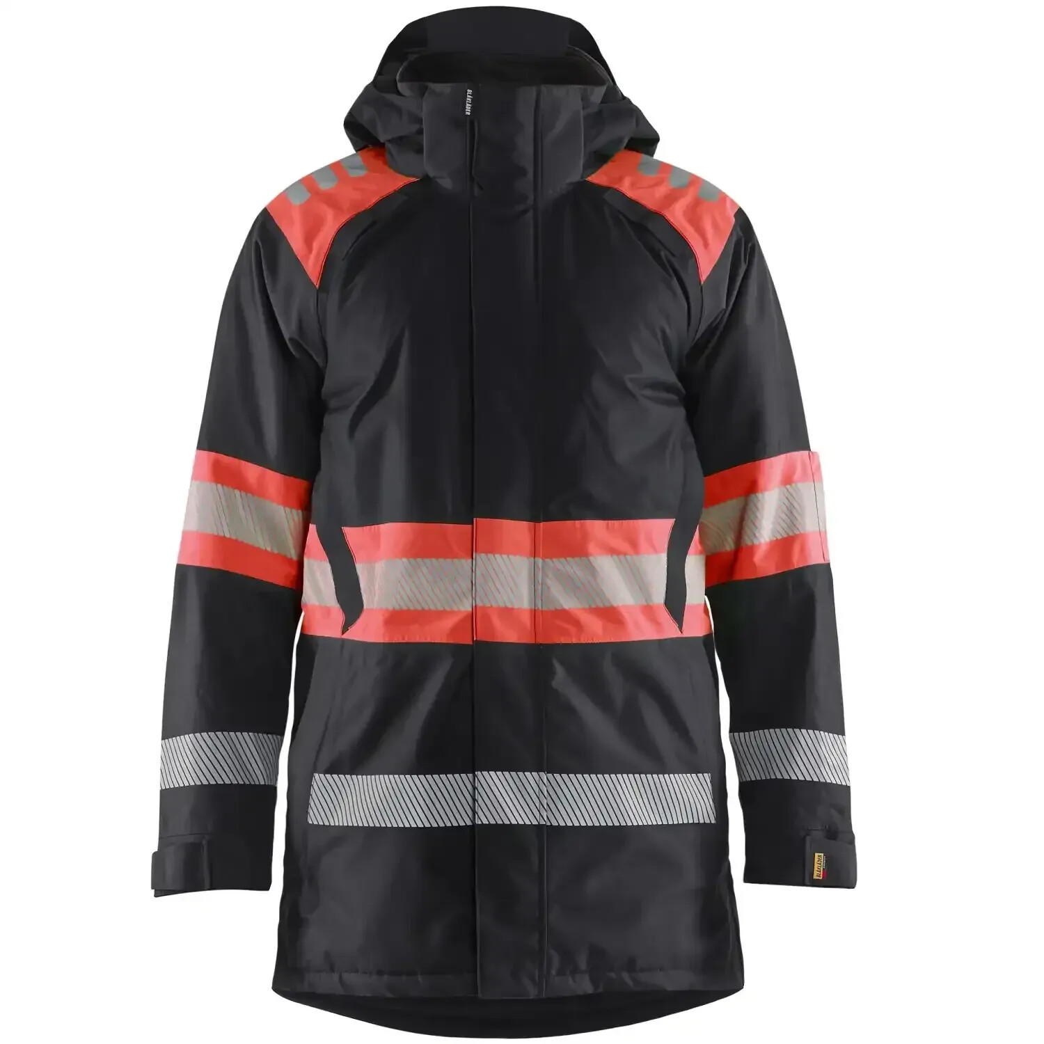 Blakläder Warning protection Winterparka Kl. 1 4485 black/red