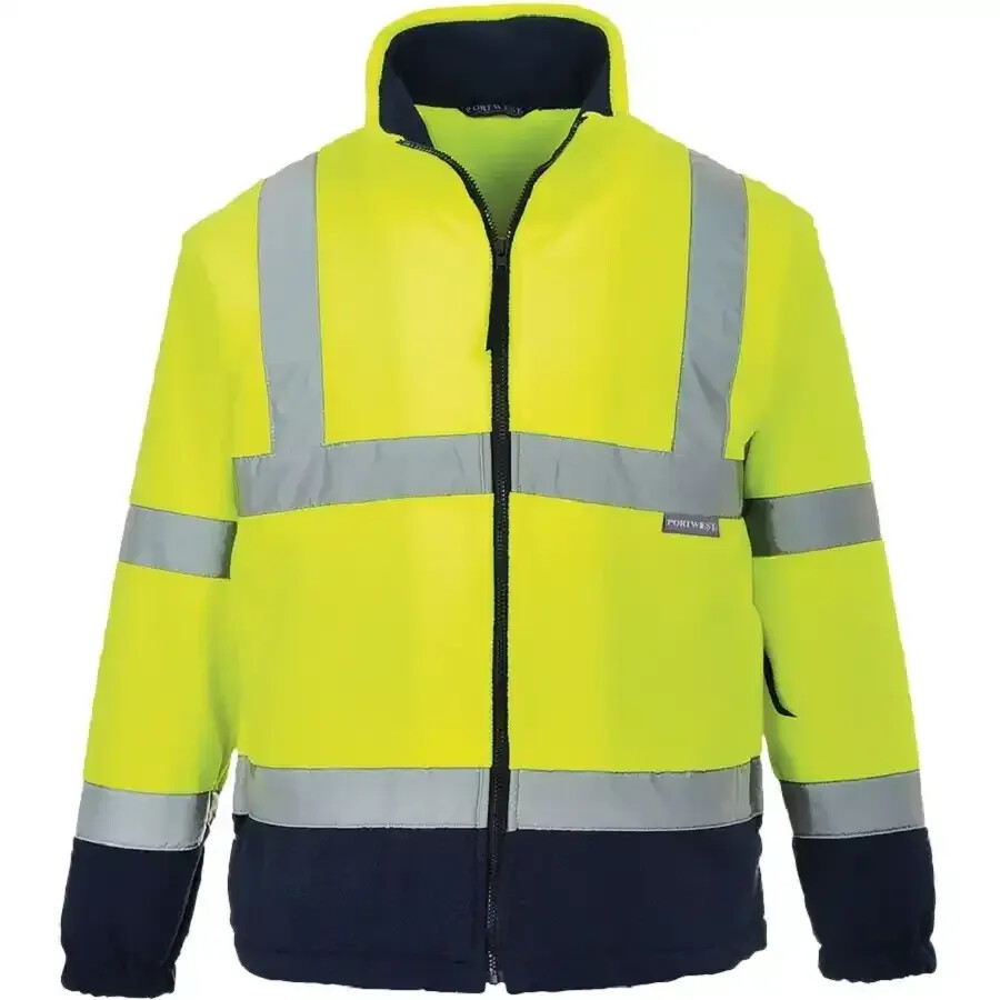 Portwest Warning protection Fleecejacket F301 yellow/marine
