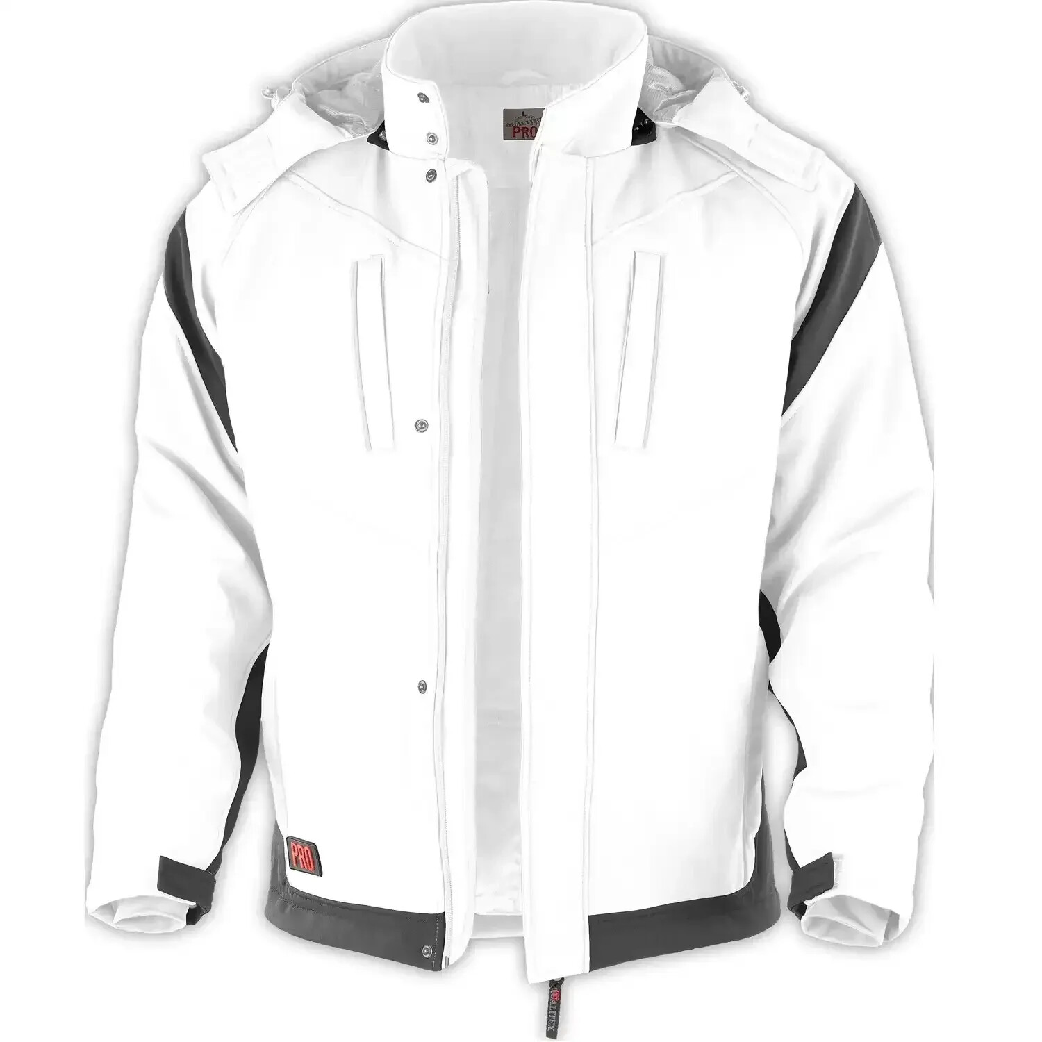 Qualitex Workwear Winter Softshelljacket PRO white/grey