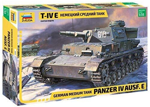 Zvezda 500783641-1:35 Panzer IV Ausf.E (SD.Kfz.161) Germ modélisme kit de Construction modélisme Loisirs Bricolage kit de Construction en Plastique non laqué