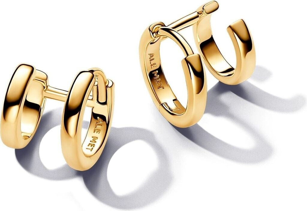 Pandora Double Huggie Hoop Earrings