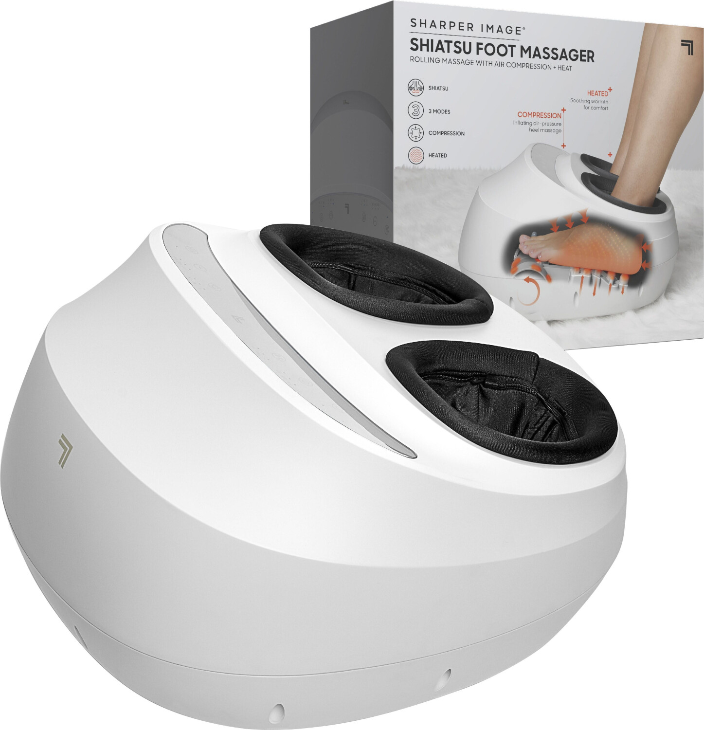 Sharper Image Shiatsu Foot Massager white