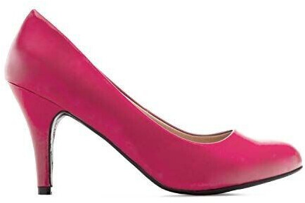 Andres Machado Elegant pumps made of pink synthetic leather Soft Pink