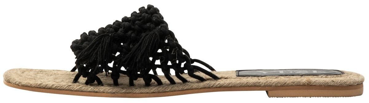 IZIA Women's slip-on sandal beige black