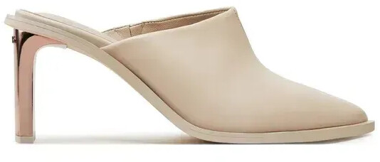 Calvin Klein Heel Mule Pump 70 LTH Écru