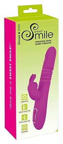 Sweet Smile Vibrator with Shock Function and Clitoris streak-5548040000 Pink One Size